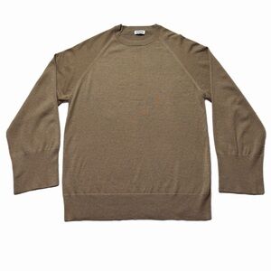 Rumored Caramel Beige Neutral Wide Sleeves Crewneck Sweater M Minimalist